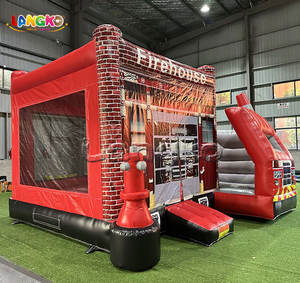 Château gonflable de <span class=keywords><strong>camion</strong></span> de pompiers à impression intégrale de qualité commerciale - Product Image 3