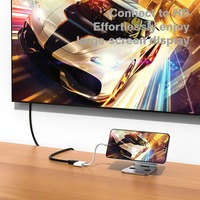 4K Video Audio USB-C auf USB 2.0 Adapter für iPhone 17/16/15 mit USB 3.1 Schnittstelle und PD100W Ausgang – Auf Lager