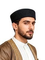 Chapeau de prière musulman en laine australienne Beauledo, Kufi Taqia islamique, doux et respirant, pour hommes, toutes saisons, plusieurs couleurs, vente en gros OEM