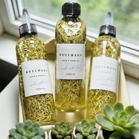 Minyak penumbuh rambut Vegan rumahan, minyak esensial untuk pria, Vegan, Jojoba, alpukat, dan Peppermint, minyak penumbuh rambut, perawatan rambut, Label pribadi, buatan rumah