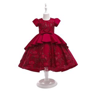 Peuters Kant <span class=keywords><strong>Prom</strong></span> Bloem Prinses Baljurk Kinderen Meisje 7e Verjaardag Feestjurk Baby Casual Meisje Jurken Kinderen Zomer - Product Image 6