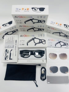 AIMB-G2 Pro AI Smart Camera Glasses 8MP 1080P Video WiFi Gemini ChatGPT Translation Voice Control Touch Swipe - Product Image 4