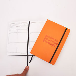 A5 Custom Logo <strong>Gym</strong> Fitness Football Planner Notebook Hardcover Elastic Band <strong>Diary</strong> with PU Leather Cover Printed Paper Material - Product Image 3
