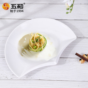 Wuhe Red Melamine Tableware Set Irregular Shape Plate Bowl Cup Spoon For Restaurant Hotel Daily Use - Product Image 3