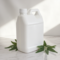 Bouteille en PEHD de 2,5 litres, bidon en plastique de style F pour acétone, détergent liquide, dissolvant pour vernis à ongles, bouchon à vis, 100 pièces