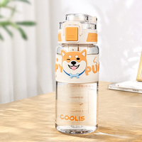 Bouteille d'eau personnalisée pour enfants de 20oz sans BPA de qualité alimentaire bouteille d'eau personnalisée réutilisable infuseur de corde de paille boire des bouteilles d'eau