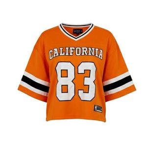 เสื้อเจอร์ซีย์ฟุตบอลสไตล์อเมริกันแบบครอปทรงบ็อกซี่ ผ้าตาข่าย เซ็กซี่ สำหรับผู้หญิง ปักลายตามสั่ง สำหรับวันแข่งขันกีฬา - Product Image 2