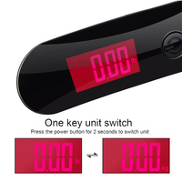Pèse-bagages numérique portable J&R 50 kg 110 lb OEM avec écran LCD rouge