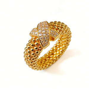 Anillo de compromiso de oro macizo chapado en oro de 10K/14K con diamantes cultivados en laboratorio, diseño de racimo, romántico, unisex, para aniversario, fiesta, IGI - Product Image 1