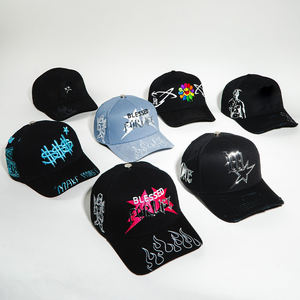 Nueva Llegada Gorras de Gamuza con Visera Curva Muratravis Innedit, Gorras de 5 Paneles con Pedrería, Gorras Personalizadas con Visera de Gamuza Negra, Gorra <span class=keywords><strong>BigBoss</strong></span> - Product Image 3