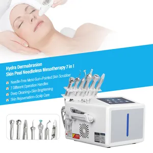 Mesin salon kecantikan 7 dalam 1, mesoterapi oksigen hydra pena plasma pengangkat dan pengencangan kulit 2024