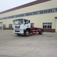 Nouveau camion à benne basculante Dongfeng 5cbm Euro 3 120HP Diesel 3308mm WB avec bras hydraulique et conteneur à ordures de 5m3