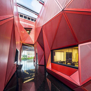 Panneaux muraux en aluminium de métro à revêtement en poudre de 2.5mm Panneaux en aluminium perforés esthétiques pour la gare - Product Image 4