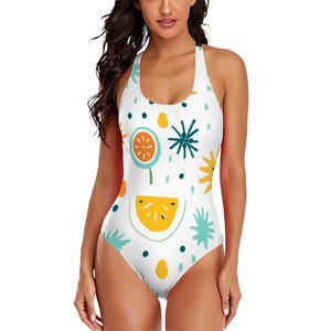 ชุดว่ายน้ำฟิตเนสแบบชิ้นเดียวสำหรับผู้หญิงข้ามหลังออกแบบภาพได้ตามต้องการ - Product Image 6