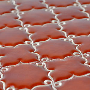 Tissu en <span class=keywords><strong>cuir</strong></span> artificiel imperméable en PU brodé avec éponge épaisse pour la décoration intérieure de voiture, sol, lit - Product Image 3