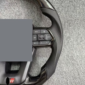 Volante de Fibra de Carbono Real con Botones Negros Estilo GR para Toyota Land Cruiser Lc200 Lc76 Lc79 Lc7O Prado 2003-2021, Actualización a Lc300 - Product Image 4