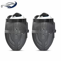 Projecteur de feux antibrouillard LED tricolore double faisceau 2,0 pouces 120W 5800K 12V, compatible universellement avec Honda/Toyota