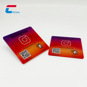 Placas RFID <span class=keywords><strong>de</strong></span> Acrílico Transparente Ntag213 Ntag215 Ntag216, Discos <span class=keywords><strong>de</strong></span> Plexiglás NFC con Adhesivo - Product Image 1