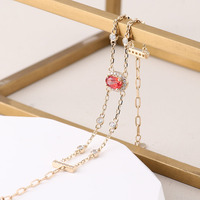Oval Cut Lab Grown Red Ruby Moissan ite Armband Hochwertiger Luxus schmuck 10 Karat Gelbgold Armband für Geburtstags geschenk