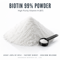 Biotine de Qualité Supérieure Vitamine B7 Vitamine H pour la Croissance Capillaire Supplément D-Biotine 1%-99% en Poudre