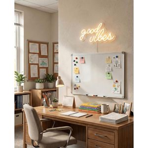 Enseigne néon Good Vibes, décor mural LED blanc chaud pour salon, mariage, fête de fiançailles, alimenté par USB, 3D - Product Image 3