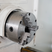 Tour CNC CK6140 de haute précision, 8 stations, mandrin hydraulique, 200 mm, FANUC, à banc incliné, horizontal, simple