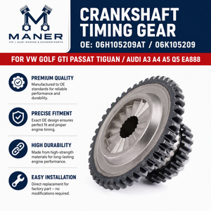 เฟืองไทม์มิ่งเพลาข้อเหวี่ยง MANER 23 ฟัน รุ่น OE 06H105209AT 06K105209 สำหรับ EA888 Golf GTI Tiguan Passat CC Scirocco Audi อะไหล่ทดแทน - Product Image 4