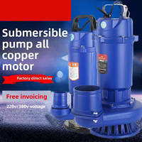Pompe à eau submersible électrique pour l'irrigation agricole, l'aquaculture, les étangs à poissons, les prises d'eau de rivière et les unités de drainage