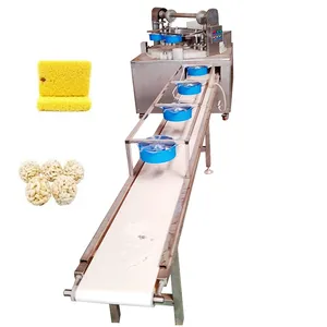 Máquina automática para Hacer bolas de arroz inflado, máquina para hacer barras de cereales de caramelo de semillas de sésamo