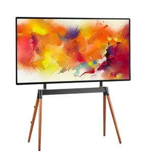 Home Ergonomic Art Design Height Adjustable <strong>Easel</strong> Beech Wood Artistic Ladder Style Studio <strong>TV</strong> Floor Standing <strong>Stand</strong> for 55-86 Inch - Product Image 1