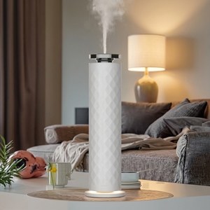 Diffuseur d'arômes électrique sans eau de luxe, commande intelligente par application, nébuliseur de <span class=keywords><strong>parfum</strong></span> cylindrique avec veilleuse - Product Image 1
