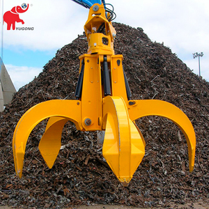 Grappin hydraulique électrique pour <span class=keywords><strong>ferraille</strong></span> de grue, 10, 16, 20 tonnes, type « Orange Peel », pour déchets et rebuts - Product Image 1