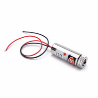 Fcousable 3-5V 658nm 150mW Módulo láser de punto rojo para puntero láser