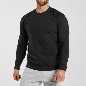 Tùy Chỉnh Của Nam Giới Mỏng Phù Hợp Với Áo Với Raglan Tay Áo Crewneck Gân Hem Còng In Mô Hình <span class=keywords><strong>Polyester</strong></span>/Cotton Cho Mùa Thu Mùa - Product Image 1