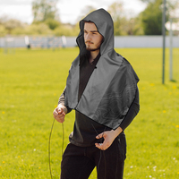 FF6135 Serviette à capuche rafraîchissante en microfibre à séchage rapide, absorbant la transpiration, avec logo personnalisé, pour le sport, la gym, le camping et la plage
