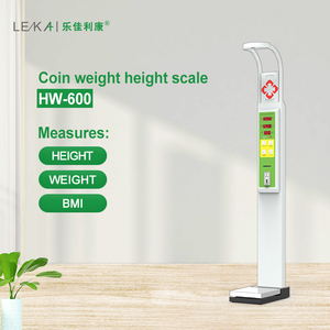 Siêu âm y tế dược bán hàng tự động BMI trọng lượng và Chiều cao máy đồng xu quy mô thép LED OEM - Product Image 2