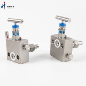 पार्कर डिफरेंशियल प्रेशर ट्रांसमीटर के लिए उपकरण स्टेनलेस स्टील 2 वाल्व मैनिफोल्ड - Product Image 5