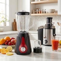 Mixeur plongeant haute vitesse pour usage commercial et domestique, capacité 1,5 L, lame en acier inoxydable détachable, sans BPA, multifonctionnel pour écraser