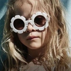 Lunettes de soleil vintage 2020 pour bébés garçons et filles, protection UV400, lunettes rondes pour enfants, lunettes de soleil en forme de fleur pour enfants - Product Image 1