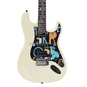 Nueva Guitarra Eléctrica ST 2025 con Diapasón Incrustado - Cuerpo Profesional de Álamo Macizo de 39 Pulgadas y 6 Cuerdas para Músicos de Rock/Metal, 22 Trastes - Product Image 1