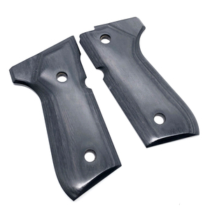 Poignée de prise de vue personnalisée en bois laminé noir lisse et poli de qualité supérieure CNC pour poignées tactiques 92F - Product Image 3