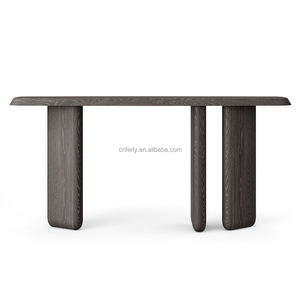 Table <span class=keywords><strong>console</strong></span> de couloir Ferly Table <span class=keywords><strong>console</strong></span> de couloir en bois de chêne noir de style scandinave moderne - Product Image 1