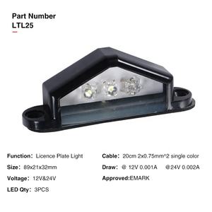 Éclairage <span class=keywords><strong>de</strong></span> plaque d'immatriculation LED 12V et 24V série LTL25 homologué EMARK CCC DOT, lampe <span class=keywords><strong>de</strong></span> plaque d'immatriculation 3/6 LED pour camion, <span class=keywords><strong>remorque</strong></span>, camping-car - Product Image 4