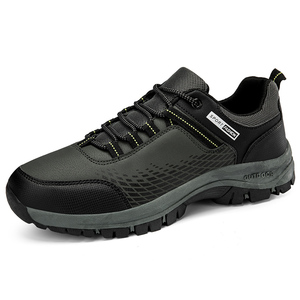 Chaussures de randonnée pour hommes en gros d'usine, automne et hiver, décontractées, avec doublure en maille, à lacets, antidérapantes et résistantes à l'usure - Product Image 2