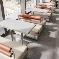 Meubles de restaurant légers de luxe au design moderne Ensemble de chaises de stand de table