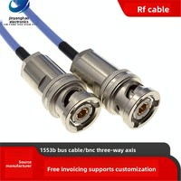 Cable de conexión de bus coaxial 1553B con conector BNC de tres coaxiales macho a macho Cable de conexión TRX316
