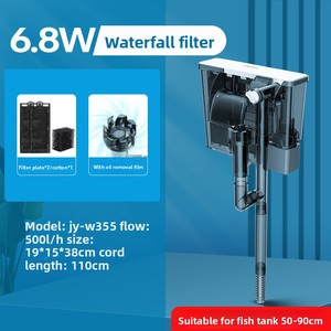 Sistem Sirkulasi Air Terjun Filter Akuarium Plastik Tiga-dalam-Satu Pompa Pemurnian dan Oksigenasi Air Akuarium - Product Image 6