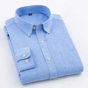 Oxford Heren Overhemden Met Lange Mouwen Casual Wit Rood Blauw Grijs Groen Navy Business <span class=keywords><strong>Shirt</strong></span> Heren Small-Up <span class=keywords><strong>Shirt</strong></span> Met Lange Mouwen - Product Image 2