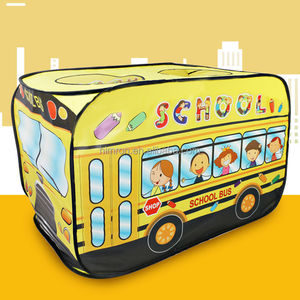 Haute qualité dessin animé <span class=keywords><strong>Camping</strong></span> enfants tente Popup Playhouse camion de pompiers tente de voiture intérieur extérieur maison de jeu autobus scolaire tente de jeu - Product Image 2