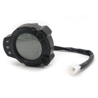 Tachometer Indikator Digital Sepeda Motor Presisi Tinggi Tahan Air Speedometer Digital LCD Sepeda Motor Odometer